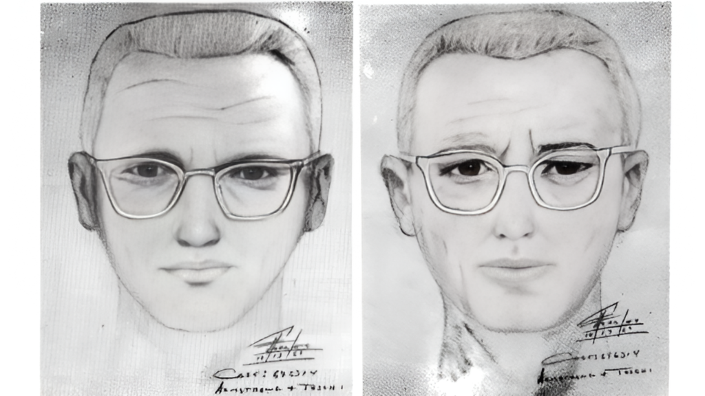 Composite sketches of a suspect in the Zodiac killings