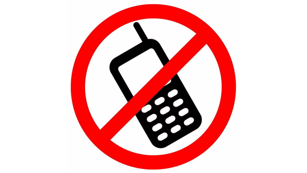 No phones allowed