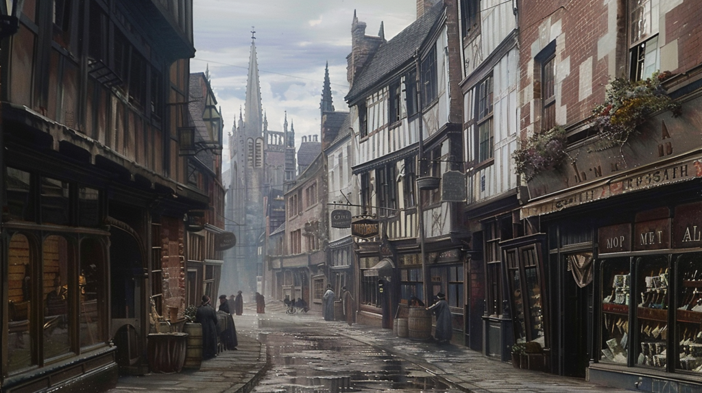 What the city of Chester might've looked like in the medieval period.