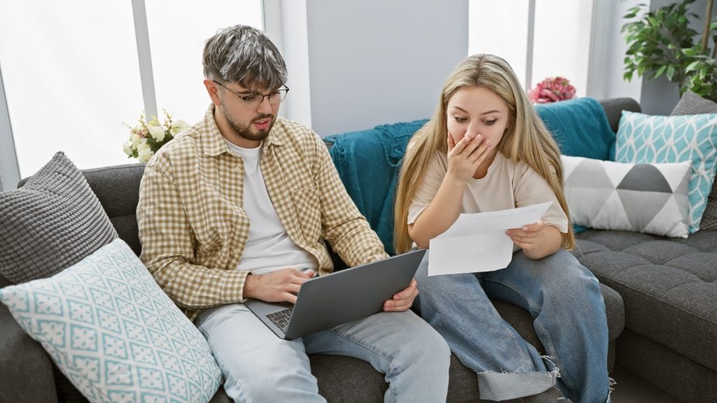couple worried about money