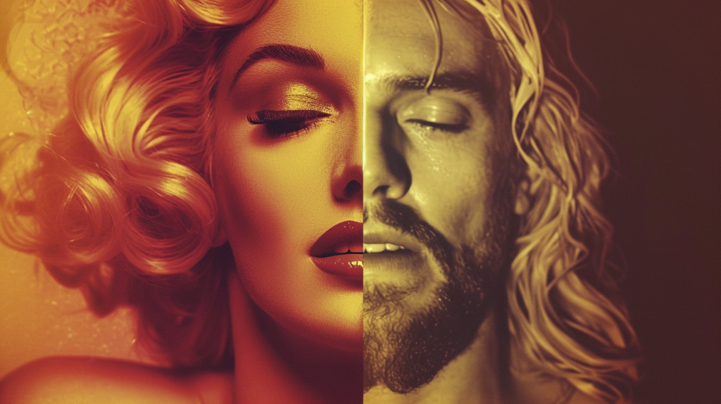 marilyn monroe and jesus fusion