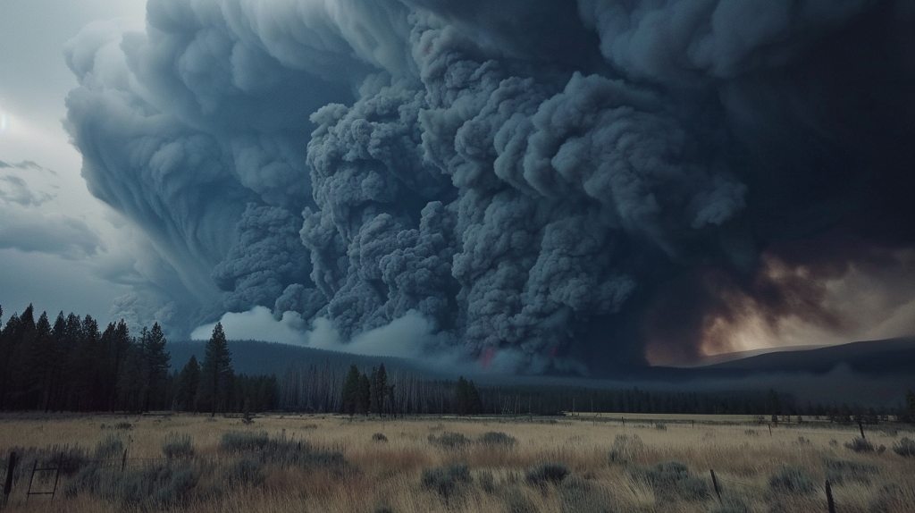 Massive Ash Clouds Darken Skies