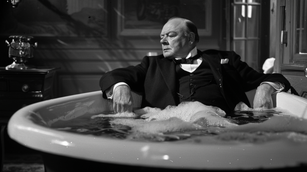 Winston Churchill's Bathtime Meetings