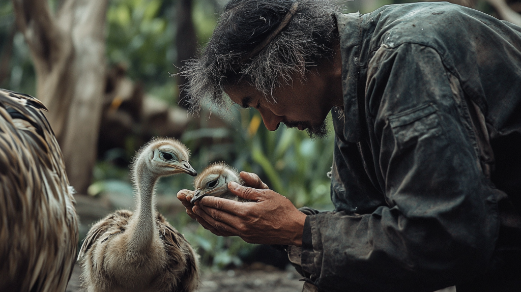 Ostrich Babysitter