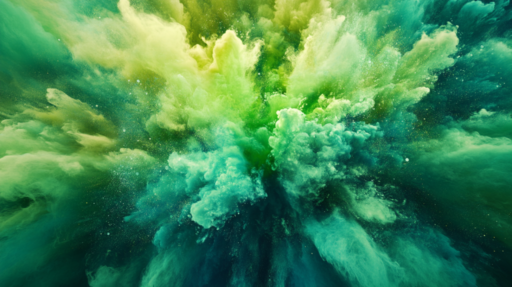 green color explosion