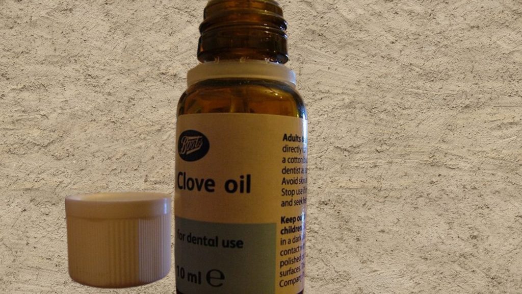 Clove-Oil for toothache, remedy, ill.