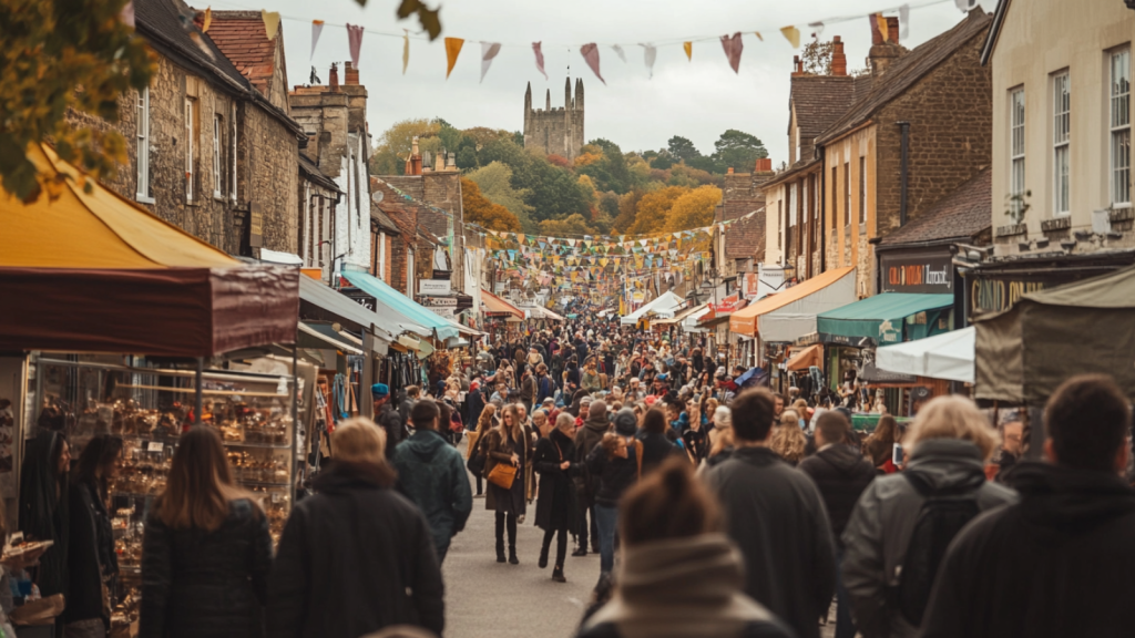 Pack Monday Fair in Sherborne, Dorset