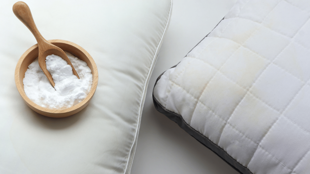 Baking soda on pillows