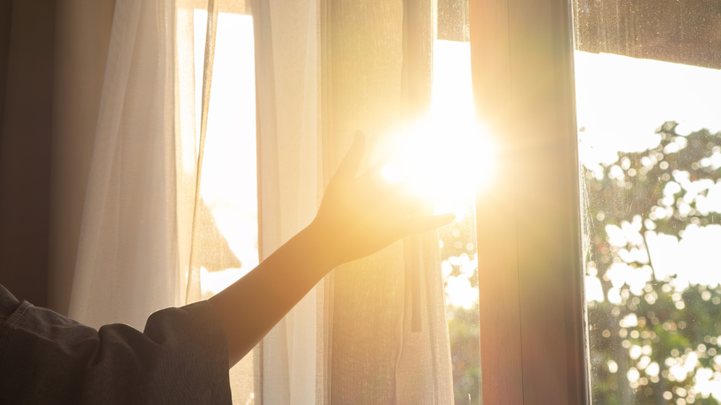 Sunlight by the window