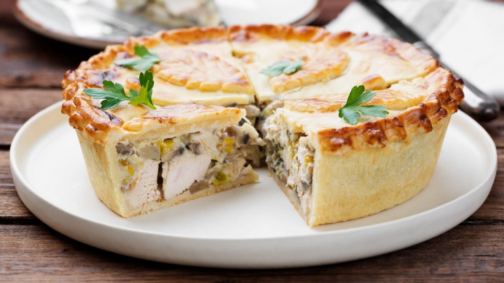 chicken and meat pie