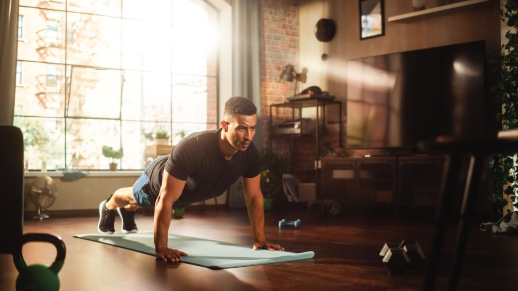 man working out