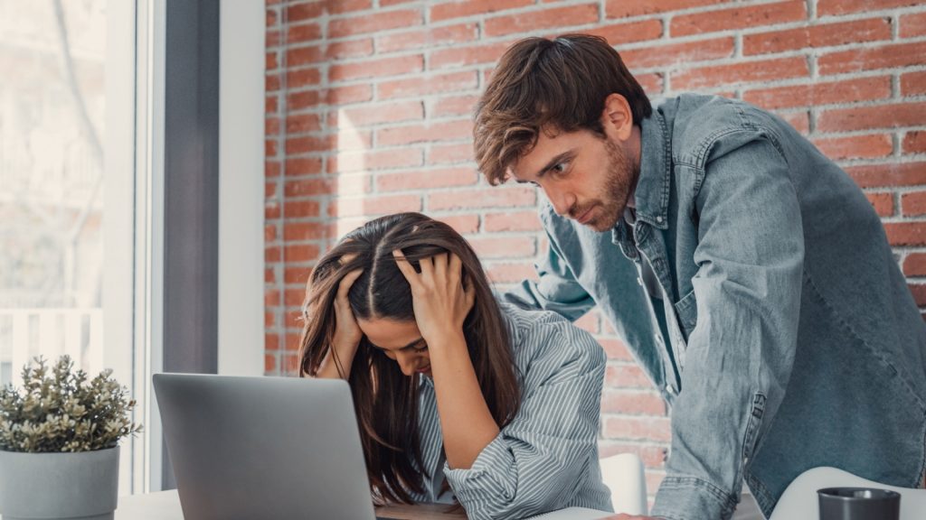 couple after hearing bad news