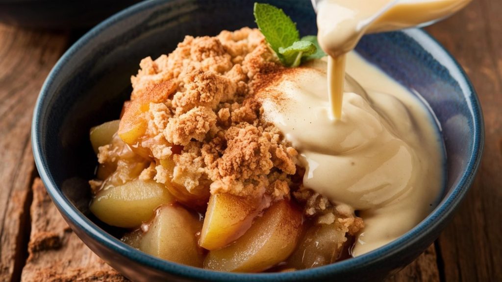 Apple crumble tender