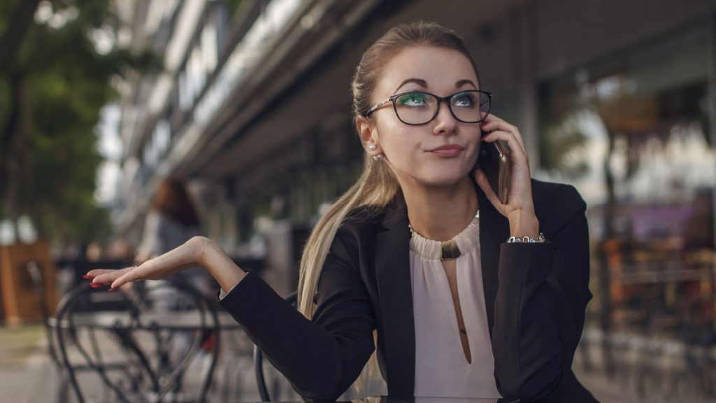 woman talking overconfidence