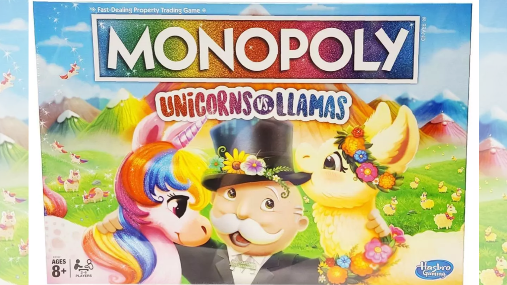 Monopoly: Unicorns vs. Llamas Edition