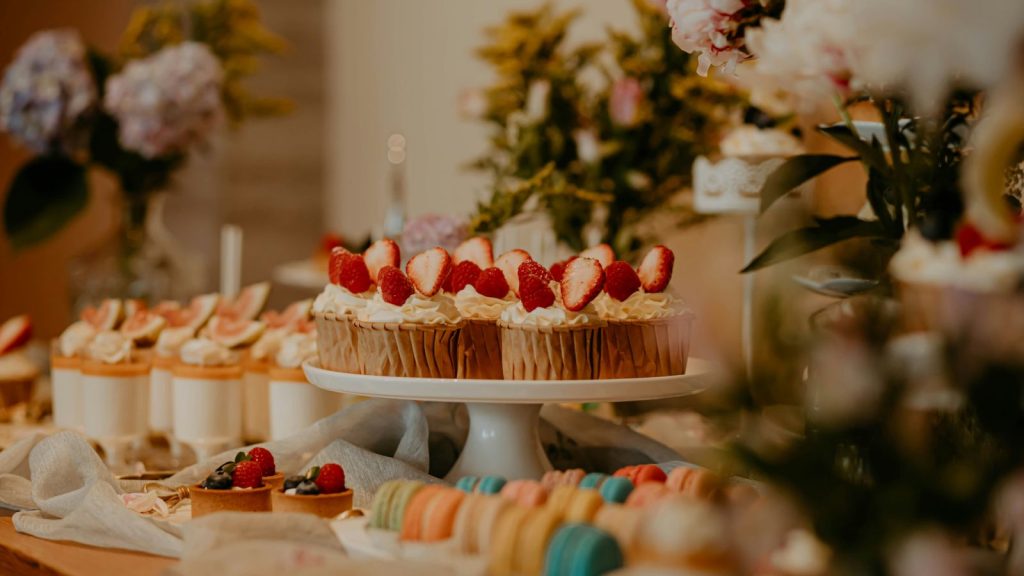 A buffet of desserts on a table