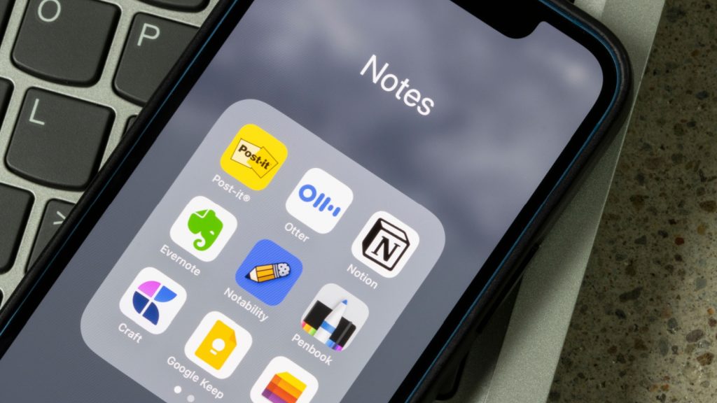 Notes apps on phone
