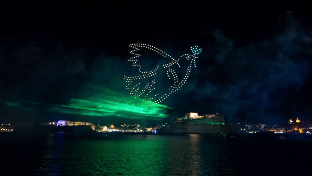 drone lighting show festival