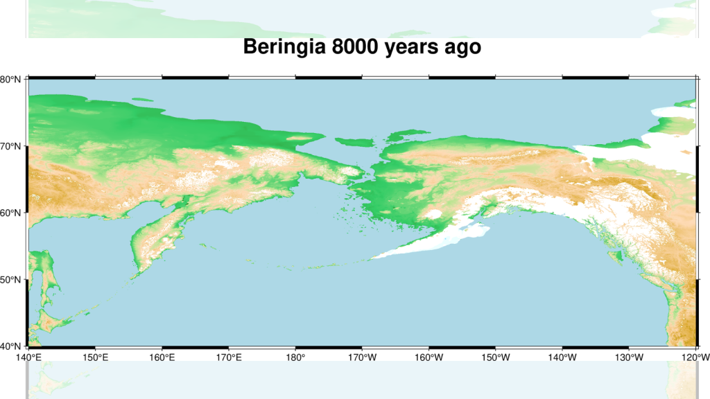 Beringia 8000 years ago
