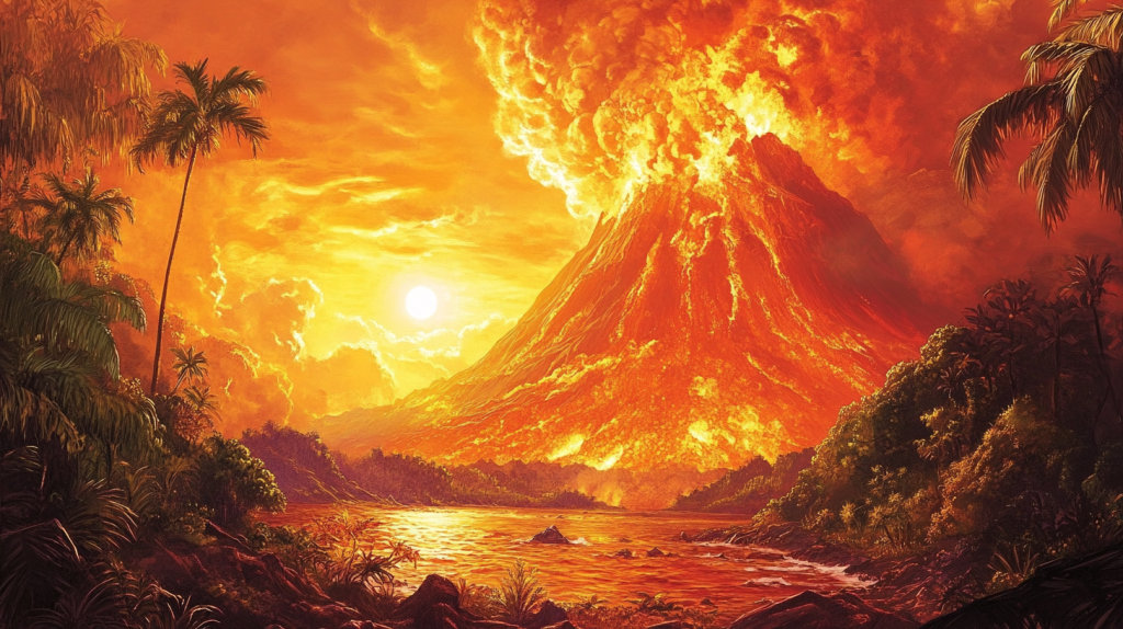 Toba supervolcanic eruption 74,000 years ago
