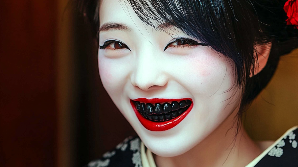 Japanese Ohaguro Teeth Blackening