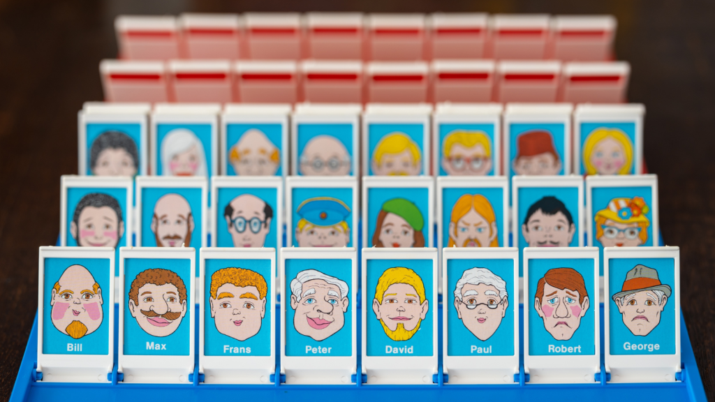 Popular two-player board game 'Guess Who_' vintage edition from 1979