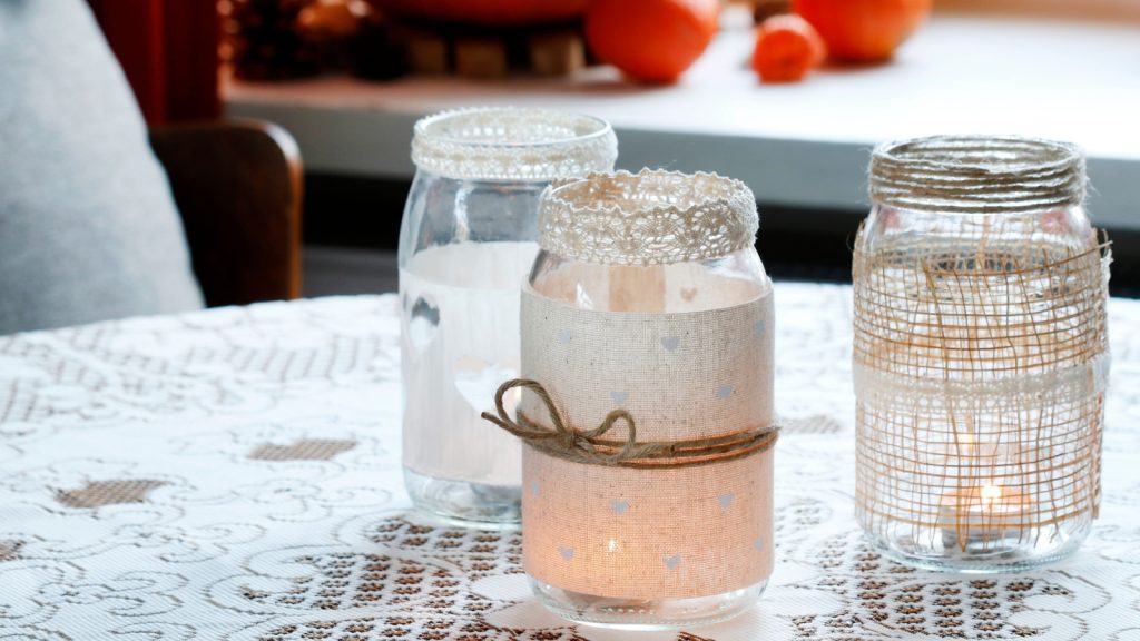 DIY Candle Holders with Jars