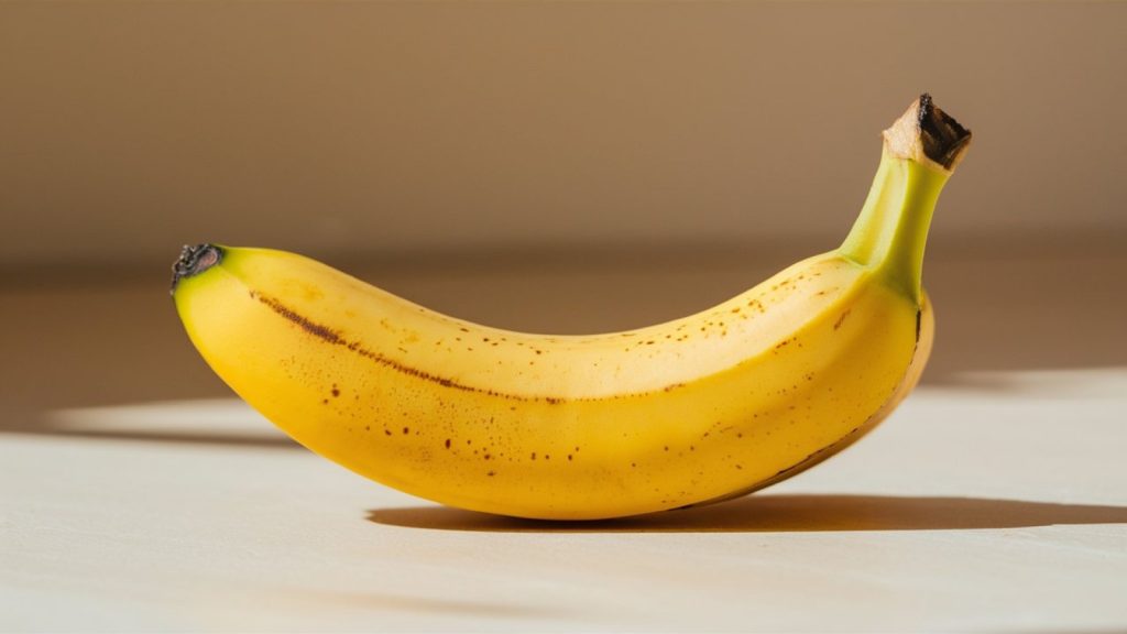 charming photo of a ripe banana