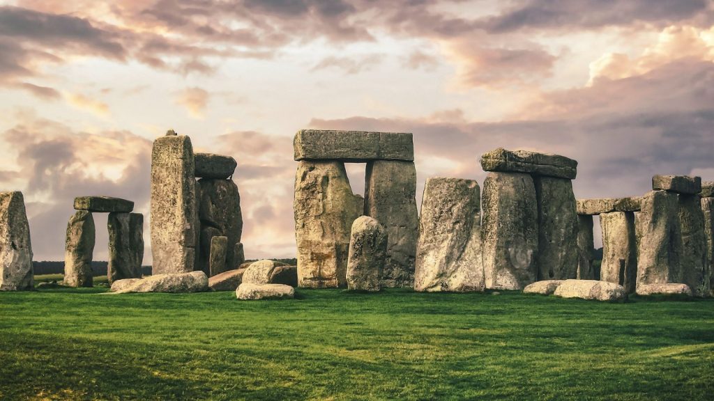 Stonehenge on a sunset