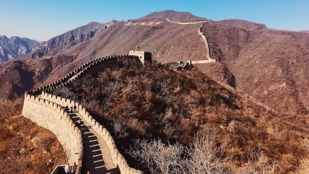 great wall of china during fall