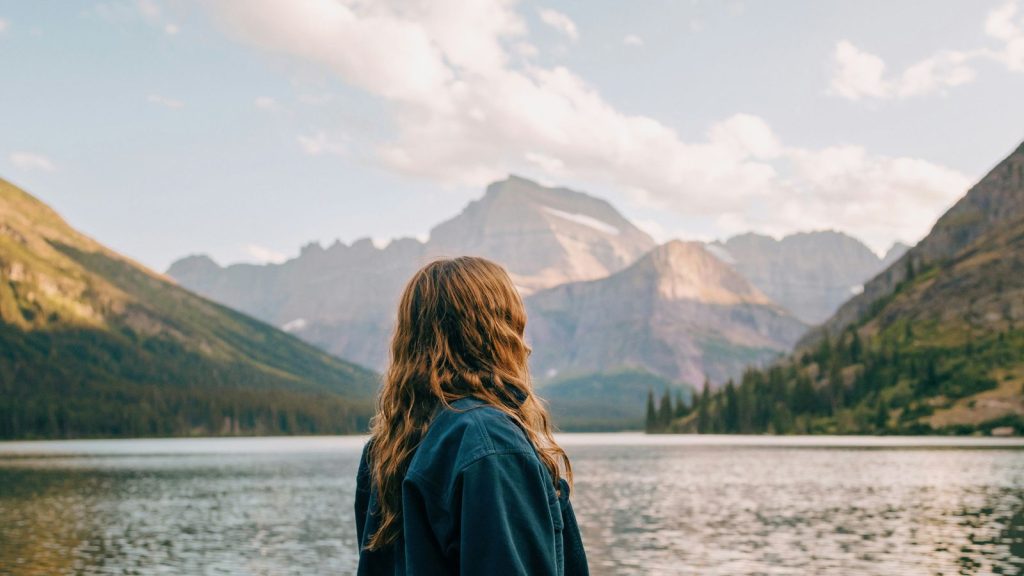 woman enjoying the scenery