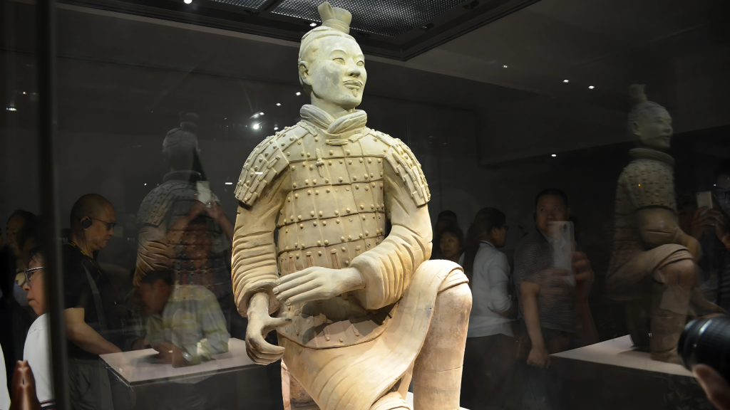 terracotta warrior display