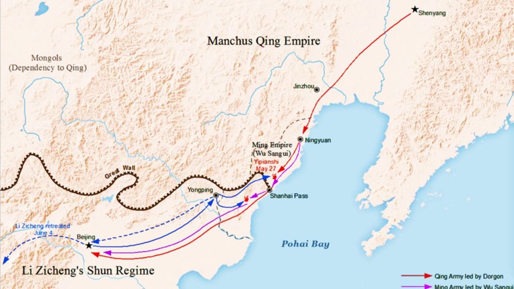 Battle of Shanhai Pass map illustration