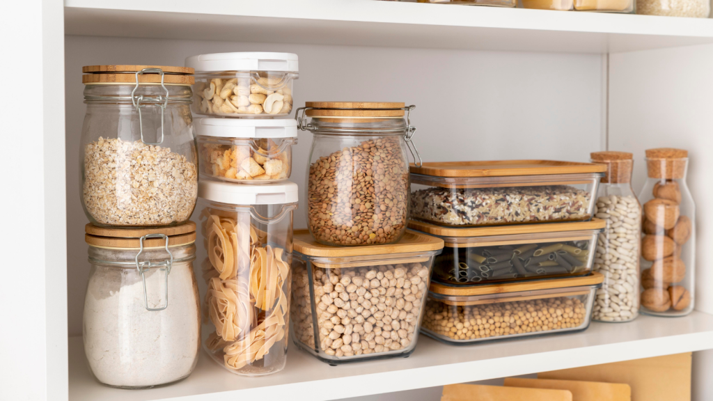 Pantry with jars