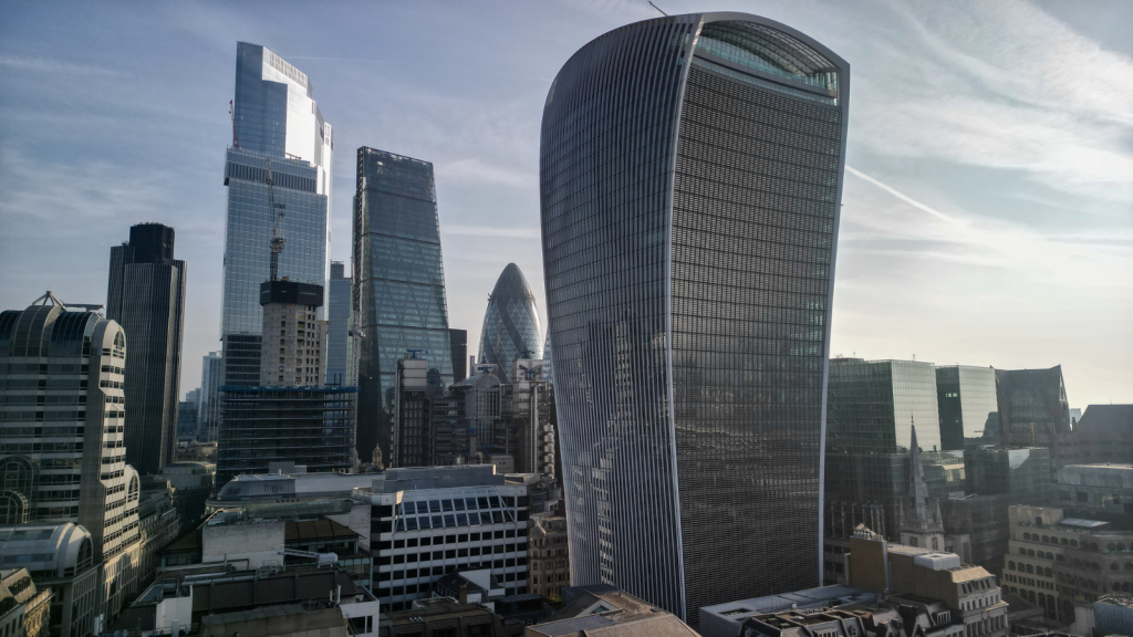 Walkie Talkie and City of London Skyline