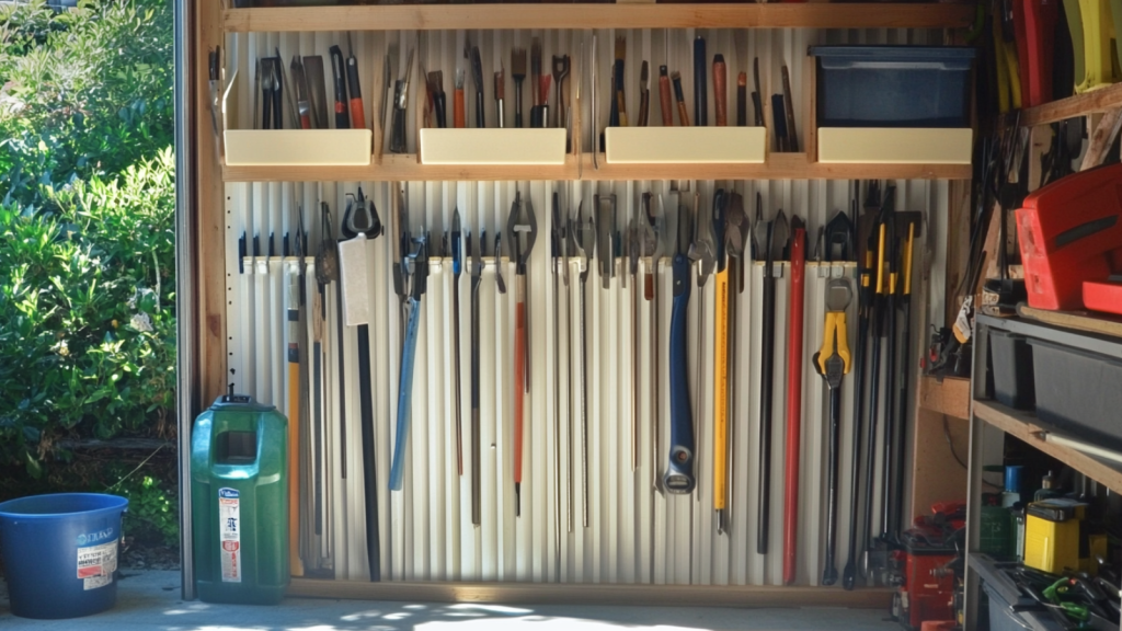 pvc garage tool organizer