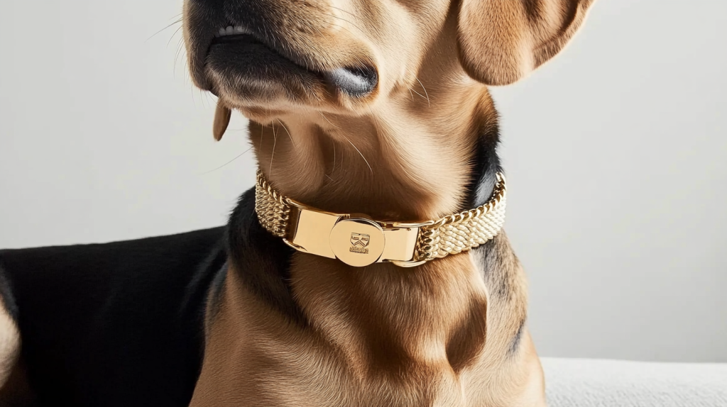 Solid Gold Dog Collar